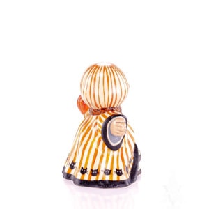 Mini Striped Ghost with Pumpkin