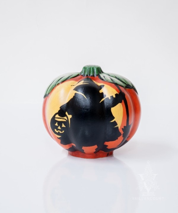 Medium Artist Edition Pumpkin "31" With Witch Silhouette