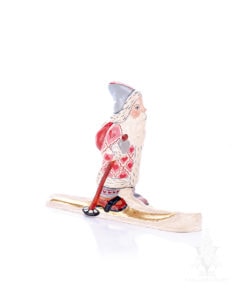 Valentine Santa on Skis