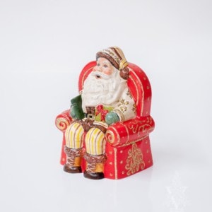 Santa On His Red Throne