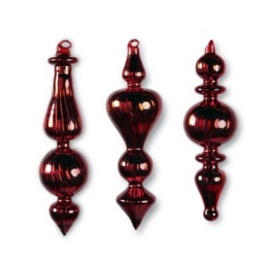 Red Glass Finial (Assorted)
