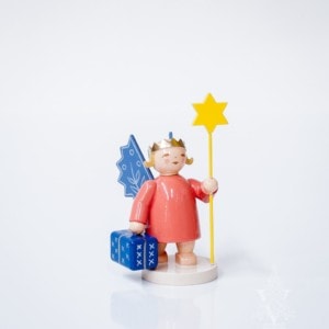 Angel Wearing Crown with Star and Parcel