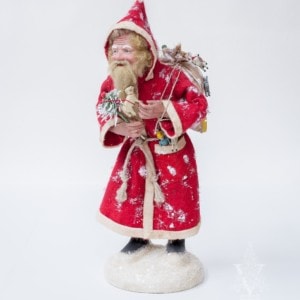 MAROLIN Father Christmas in Red Felt Coat