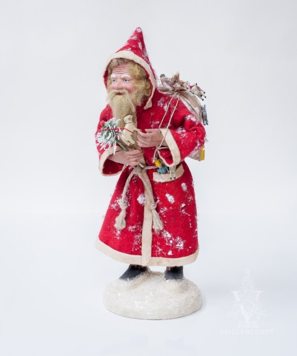 MAROLIN Father Christmas in Red Felt Coat