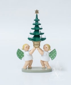 Pair of Angels with Tree