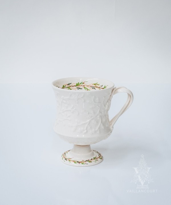 Classical Christmas Decorated Coffee Mug for Colonial Williamsburg