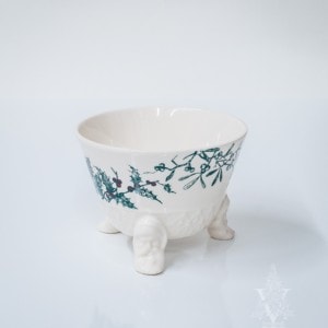 Classical Christmas Footed Bowl