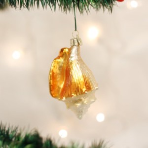 Golden Seashell Ornament