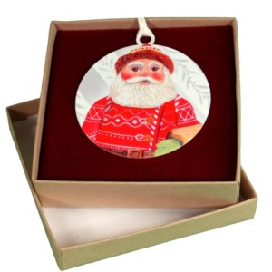 Red Santa Suit Flat Ornament