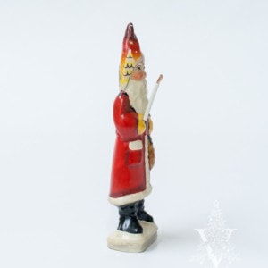 Red Father Christmas with Schwibbogen Design