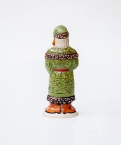 Father Christmas in Green Caped Coat