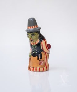 Witch with Apple Behind Back