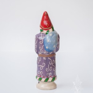 Purple Father Christmas with Lantern