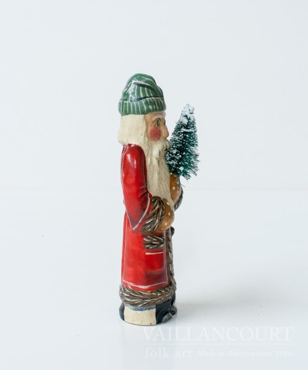 Santa with Green Striped Hat (#12)