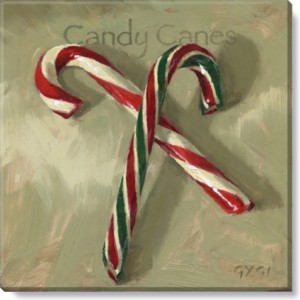 Candy Canes Giclee Wall Art