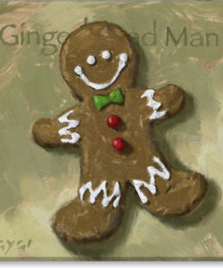 Gingerbreadman Giclee Wall Art