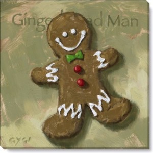 Gingerbreadman Giclee Wall Art