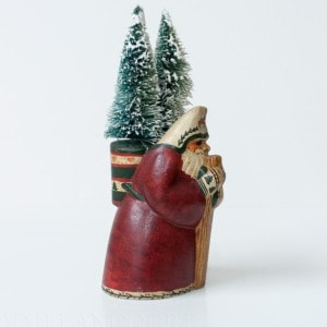 Father Christmas with Two Trees in His Sack