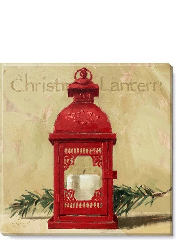 Christmas Lantern Giclee Wall Art