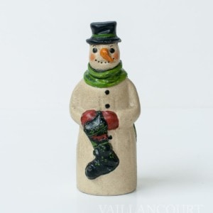 Snowman with Green Snowman Mittens