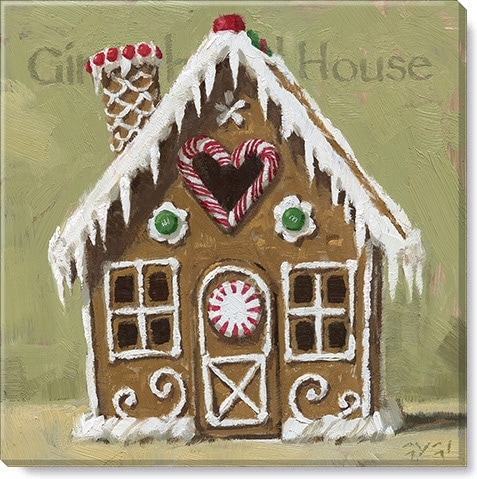 Gingerbread House Giclee Wall Art