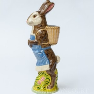 Brown Lady Rabbit with Striped Apron
