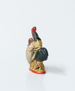 Rooster with Bunny in Egg