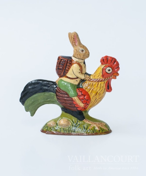 Rabbit Riding Rooster