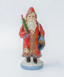 Red Father Christmas Banquet Ice Cream Mould with Bells