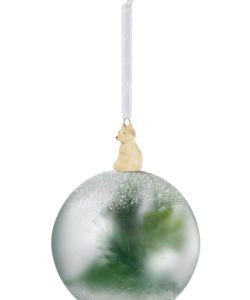 Frosted Botanical Ball Ornament
