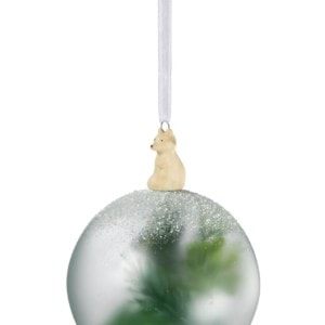 Frosted Botanical Ball Ornament