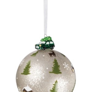 Lodge/Trees Ball Ornament