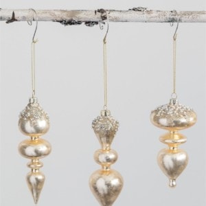 Finial Ornament with Pearls (Assorted)