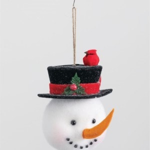 Snowman Head Ornament