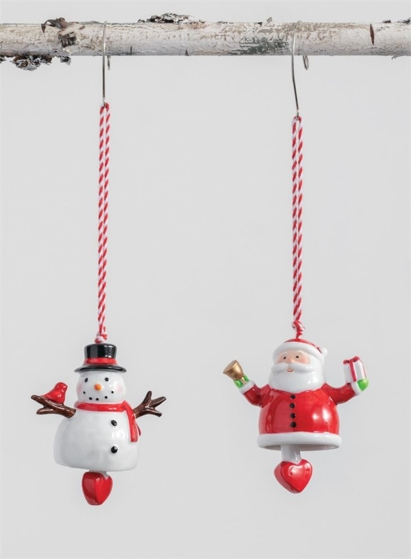 Santa Ornament with Bell