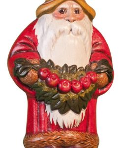 Red Father Christmas with Apple Swag
