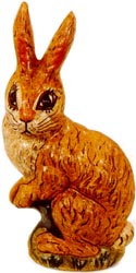 Brown Rabbit with V Ears