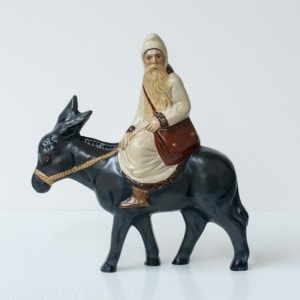 Large Father Christmas on a Donkey