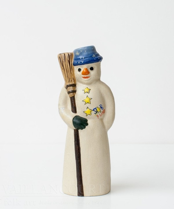 Snowman with Blue Hat