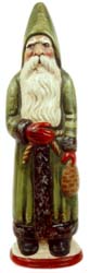 Father Christmas with Green Coat and Red Base
