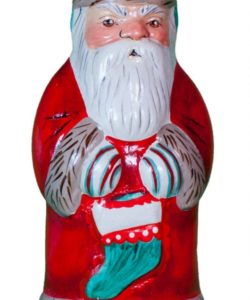 Santa Holding Stocking