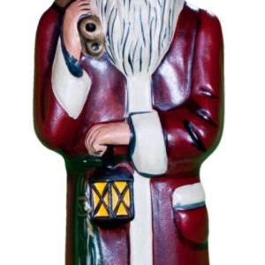 Red Father Christmas with Gold Sack