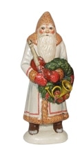 White Father Christmas with Musical Instruments