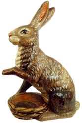 Classic Large Brown Rabbit with Basket