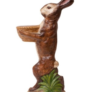 Standing Brown Rabbit with Basket