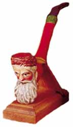 Father Christmas Pipe with Wooden Stand