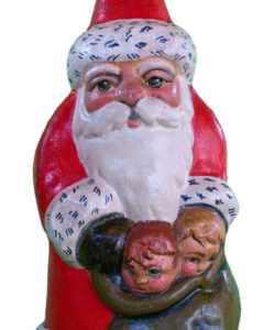 Santa with 2 Children in Sack