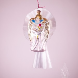 Nostalgic Glass Ornament Angel