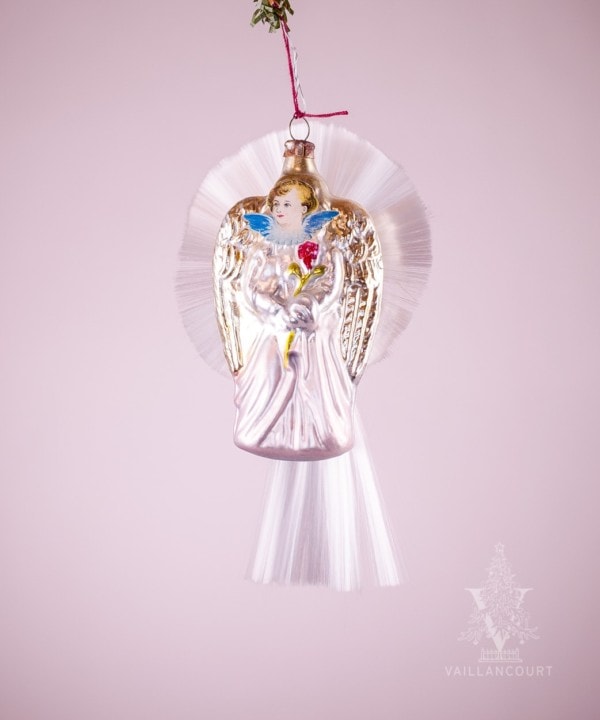 Nostalgic Glass Ornament Angel