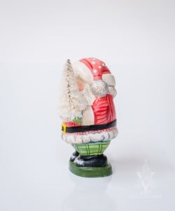 Jolly Little Santa with Bottlebrush Tree